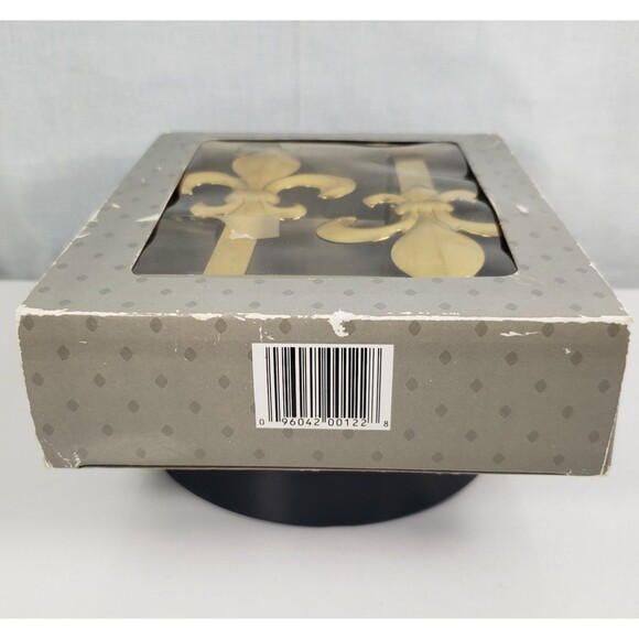 Vintage 1992 Finishing Touch Curtain Holdback Solid Brass Fleur de lis  Arm USA - Picture 7 of 12